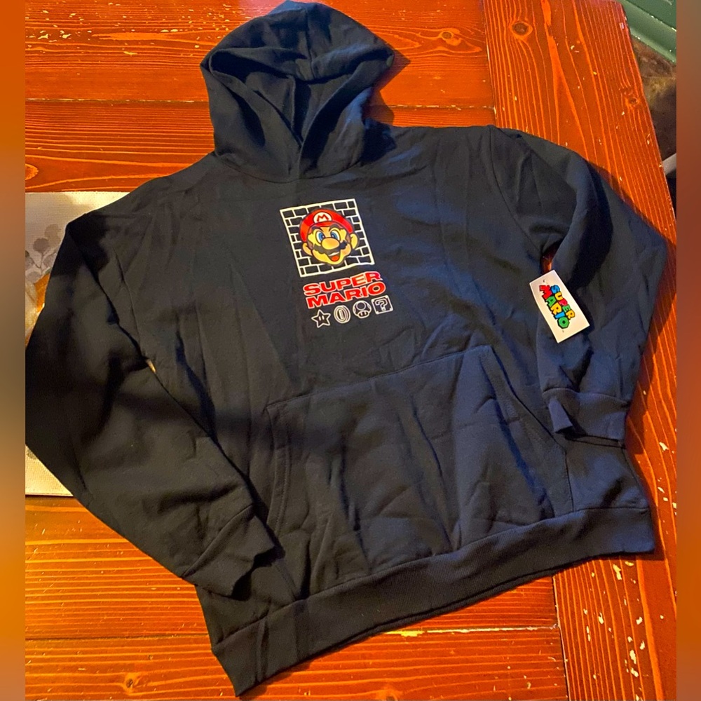 Super Mario Nintendo Black Boys Hoodie